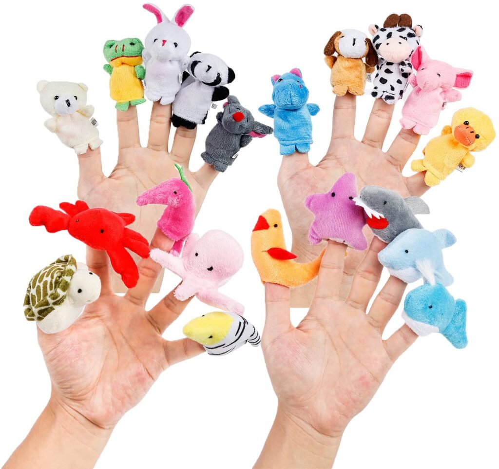 soft finger animal puppets